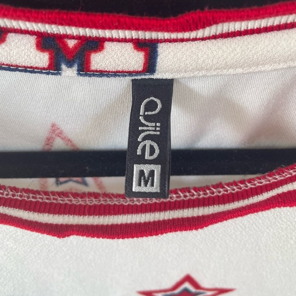 Ajile by Pantaloons Military Varsity Cropped Tee, Medium - Picture 8 of 8